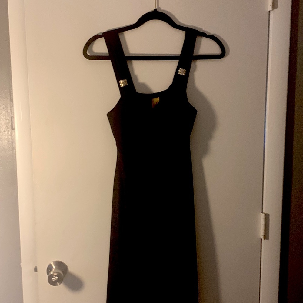 EUC Women’s Cocktail Dress Black Size Large Pre-owned.